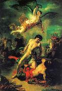  Andrei  Ivanov Single Combat of Prince Mstislav Udaloi with Rededia, the Prince of the Adygs oil painting
